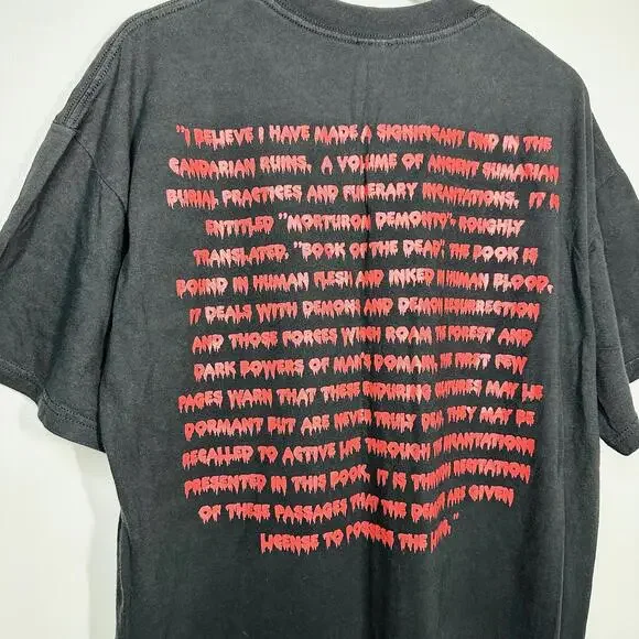 Vintage Rare The Evil Dead, Dated 2001, Horror Movie Promo Shirt Size XL men’s